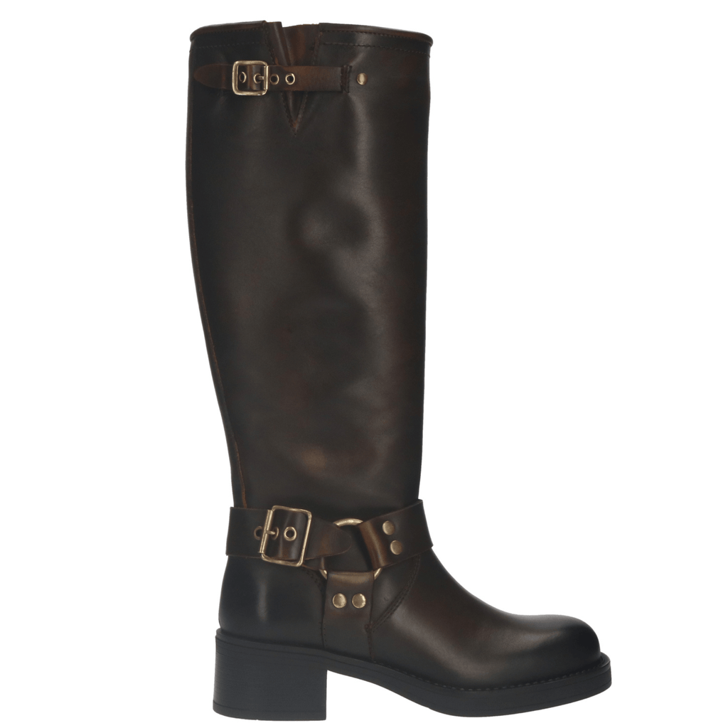 Shop Pavement Tamera Long Vintage Boots Matte Brown