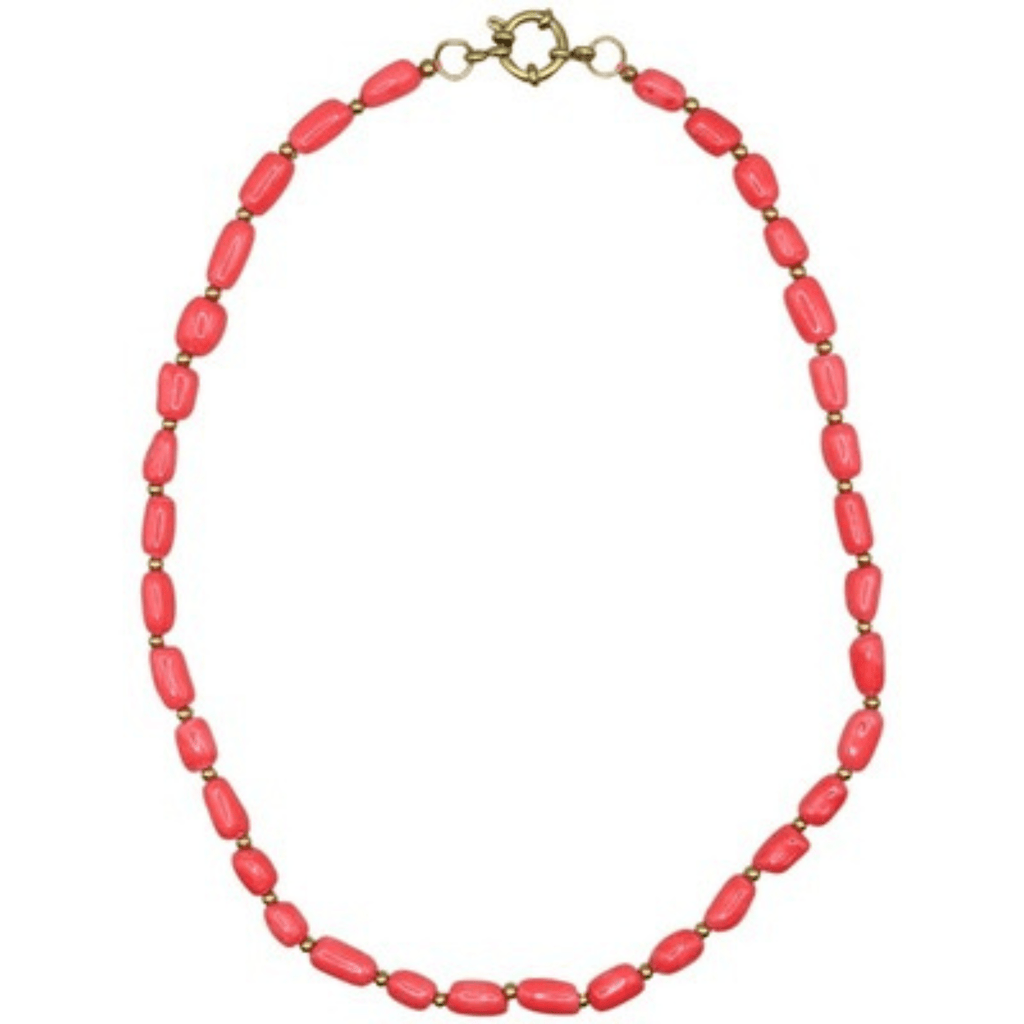 Bonnie studios roze ketting parel